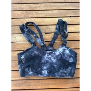 Free Movement Tie Dye Ribbed‎ Sports Bra Crop Top Women's Size S